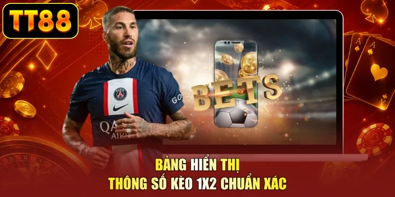 Bảng hiển thị thông số kèo 1X2 chuẩn xác