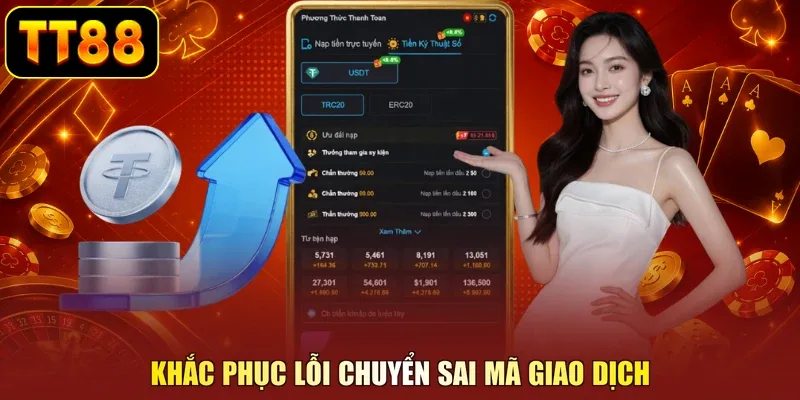 Khắc phục lỗi chuyển sai mã giao dịch